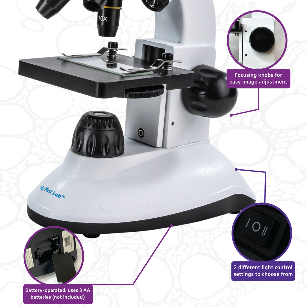 Duo Scope Kid's Microscope with 13 Accessories – My First Lab